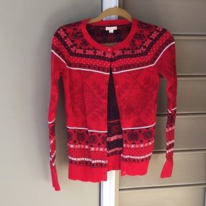 Red patterned Sweater